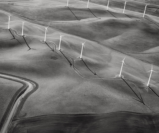 Collinsville Windmills #3, an Aerial View
