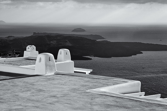 Rooftops #1, Santorini