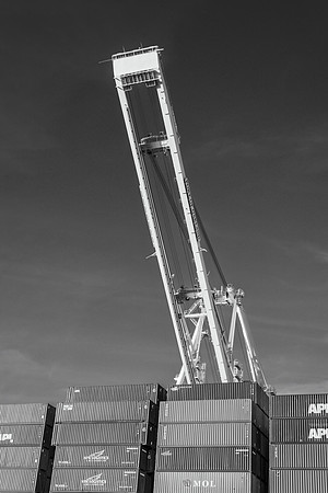 Loading Crane and Containers #1, Port of Oakland, 2016
