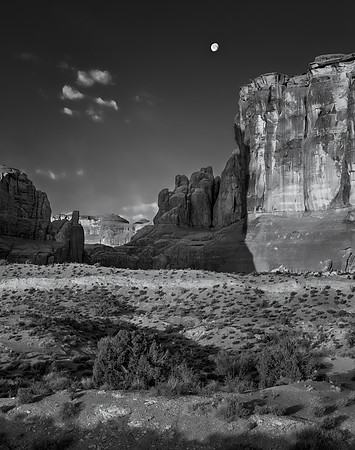 Rising Sun, Setting Moon, Arches, 2016