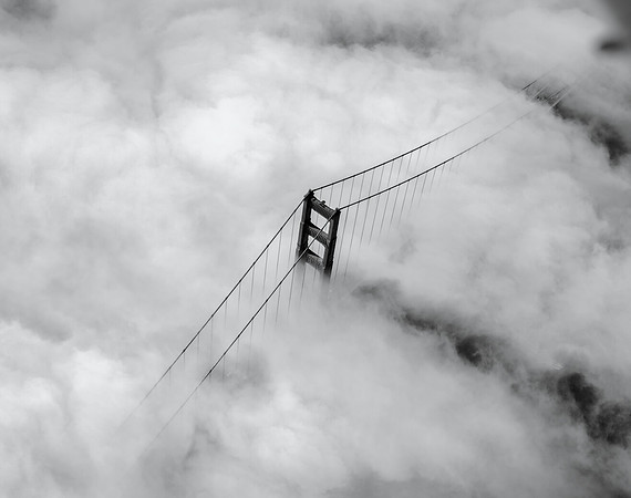 Golden Gate Bridge in the Fog No. 1, 2017