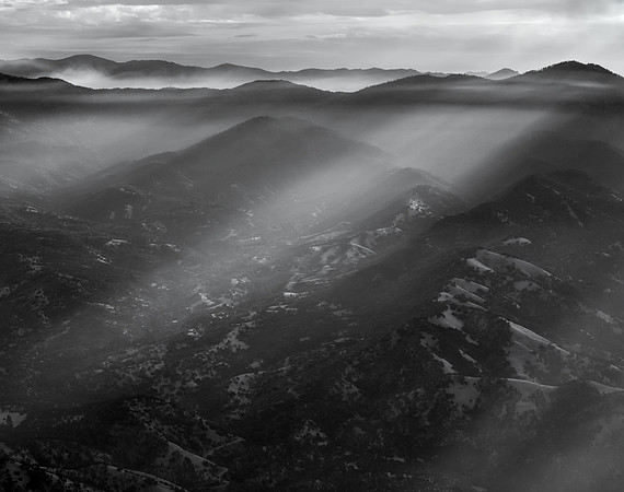 Smokey Sunrise, Southern Sierras, 2017