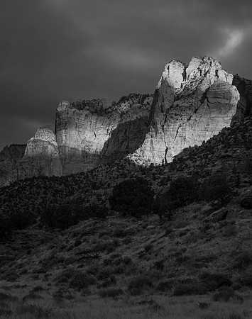 Sunlit Cliff, Zion, 2017